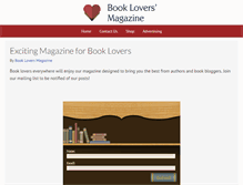 Tablet Screenshot of bookloversmagazine.com
